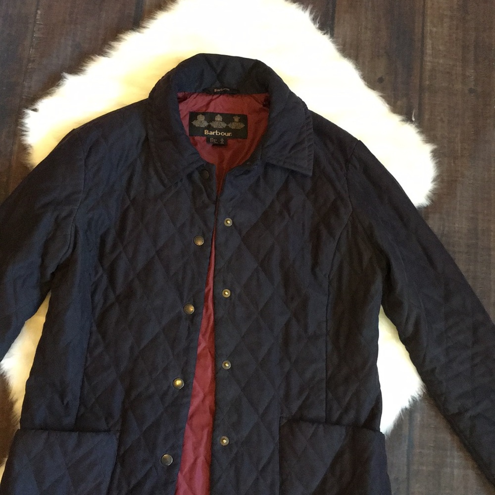 Barbour navy quilted jacket 🎀 - Picture 2 of 7